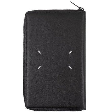 Maison Margiela Men&#39;s Leather 4 Stitch Wallet Black