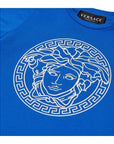 Versace Baby Boys Blue Logo Top