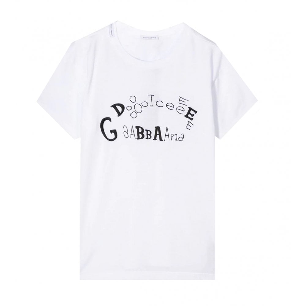 Dolce &amp; Gabbana Boys Logo T-shirt White