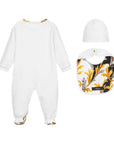 Versace Baby Boys Three Piece Gift Set White