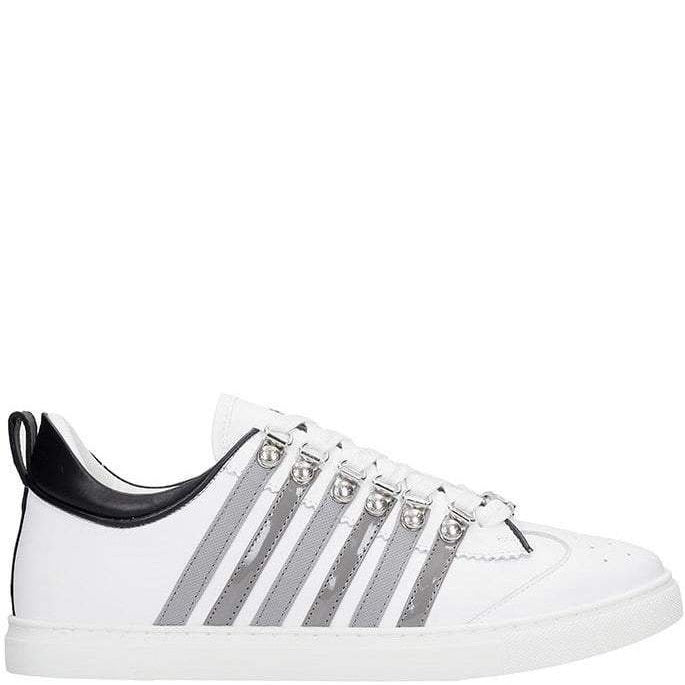 Dsquared2 Men&#39;s Stripe Sneakers White