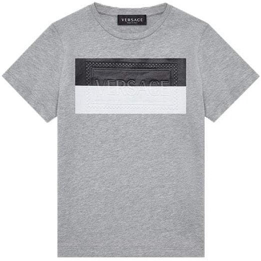 Versace Boys Cotton T-Shirt Grey