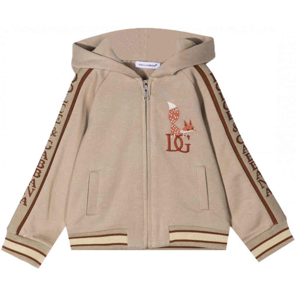 Dolce &amp; Gabbana Baby Boys Fox Hoodie Beige