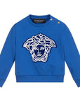 Versace Baby Boys Medusa Sweater Blue