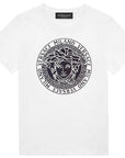 Versace Boys Cotton T-shirt White