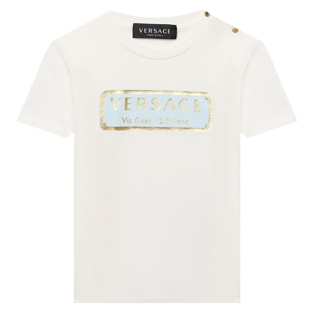 Versace Baby Boys T-Shirt  White