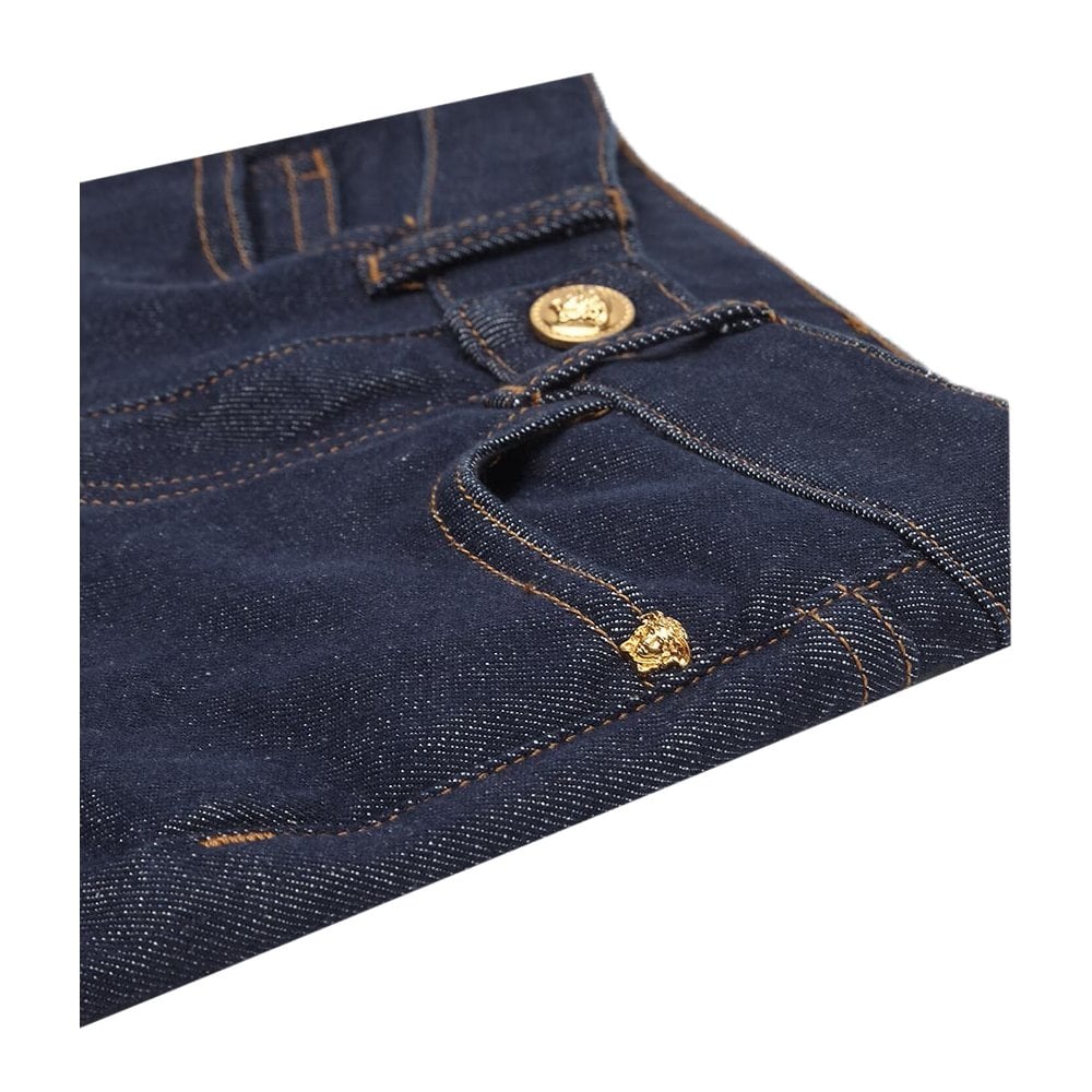 Versace Boys Logo Jeans Blue