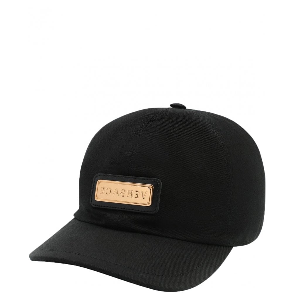 Versace Boys Boys Gold Logo Cap Black