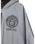 Versace Boys Reflective Medusa Jacket Grey