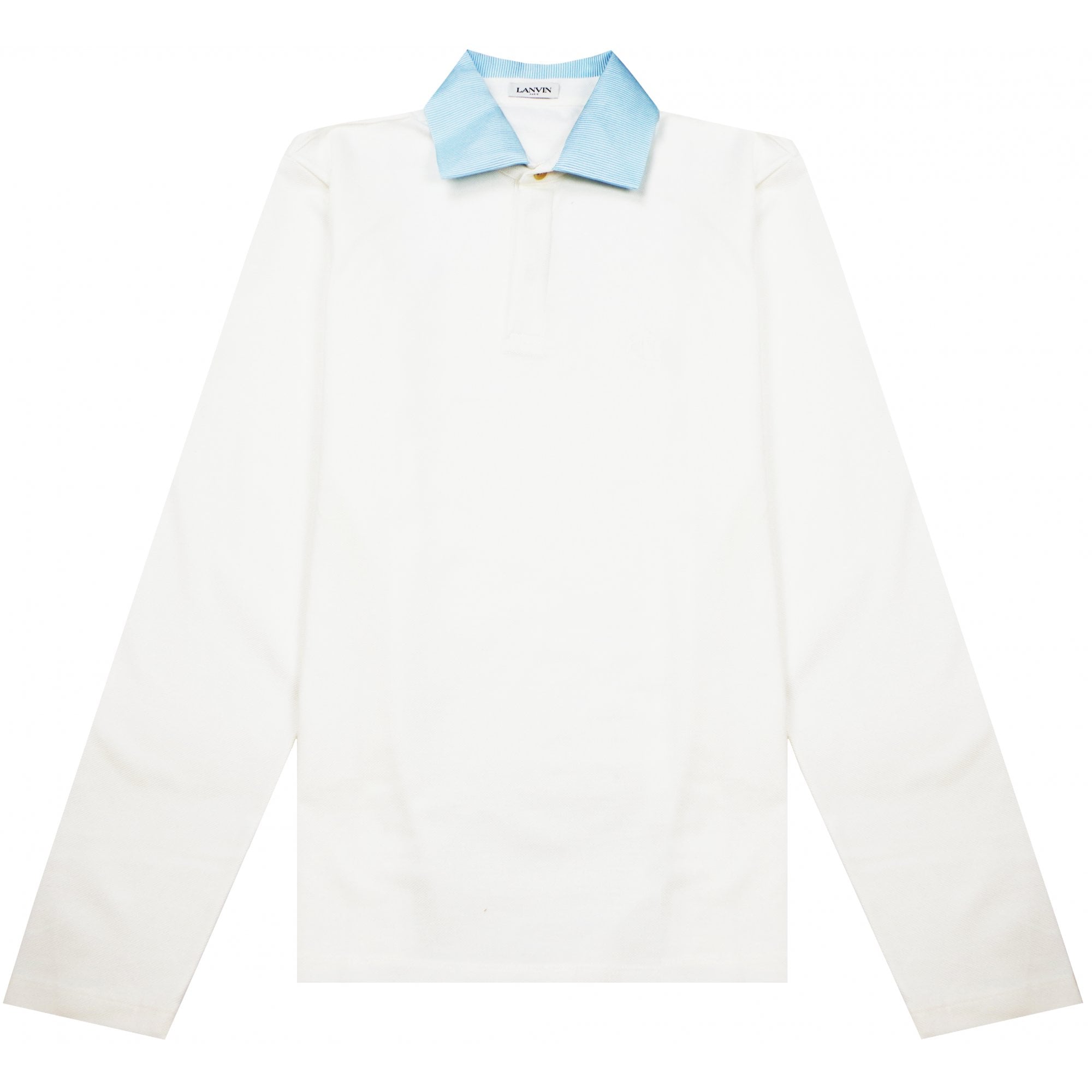 Lanvin Men&#39;s Long Sleeve Polo White