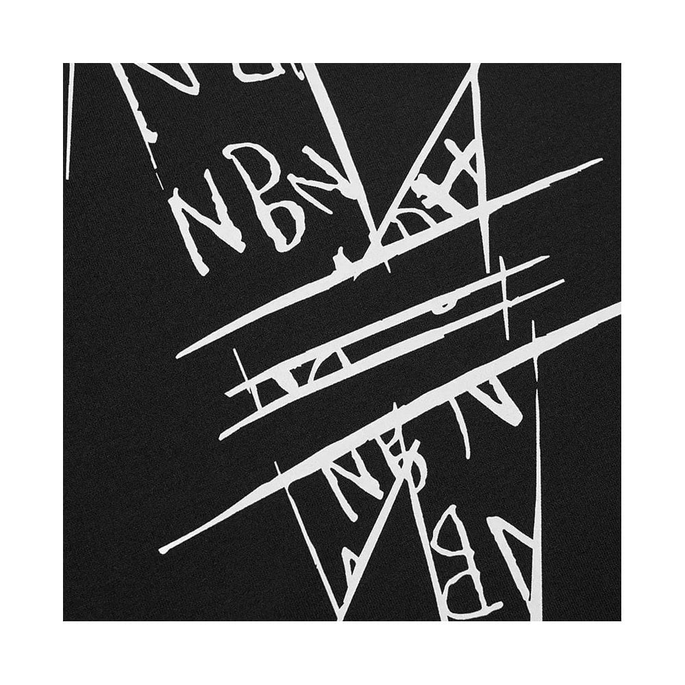 Neil Barrett Men&#39;s Graphic Lighting Print T-shirt Black