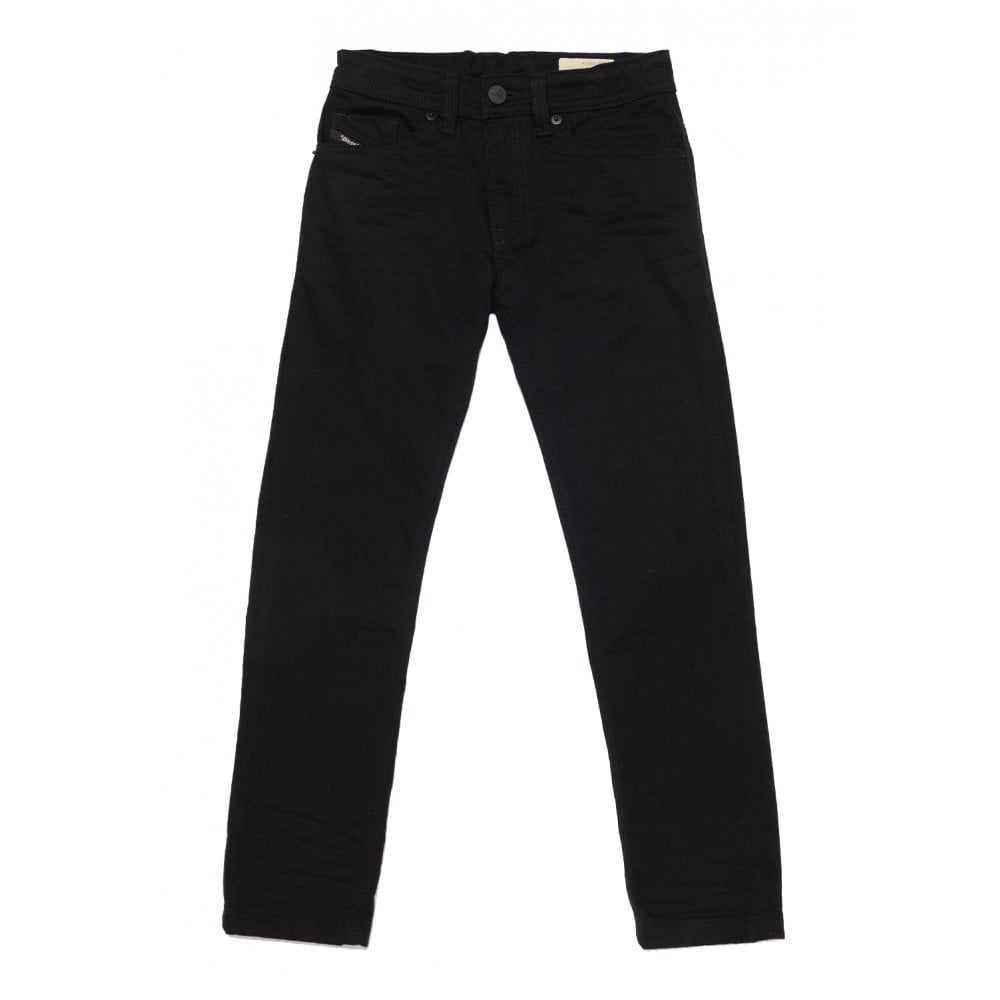 Diesel Boys Slim Fit Jeans Dark Black