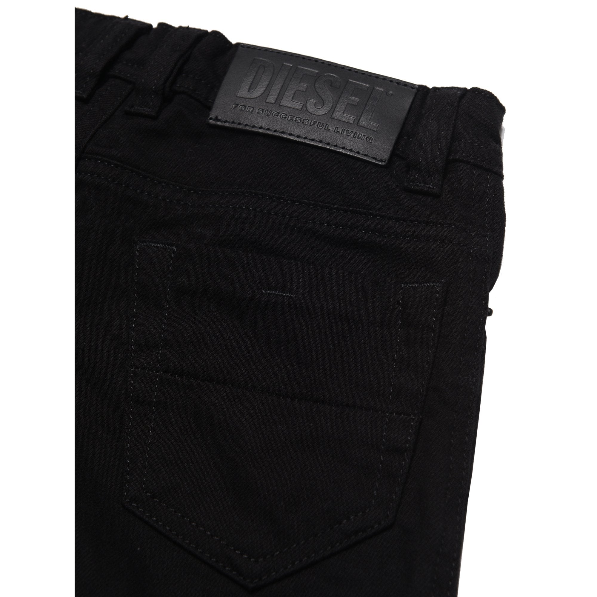Diesel Boys Slim Fit Jeans Dark Black