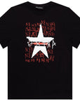 Neil Barrett Men's Star Painted T-Shirt Black