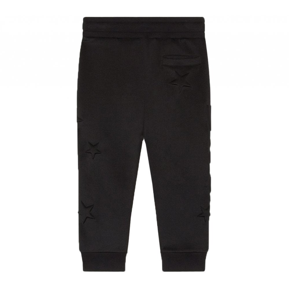 Dolce &amp; Gabbana Boys Star Embossed Joggers Black