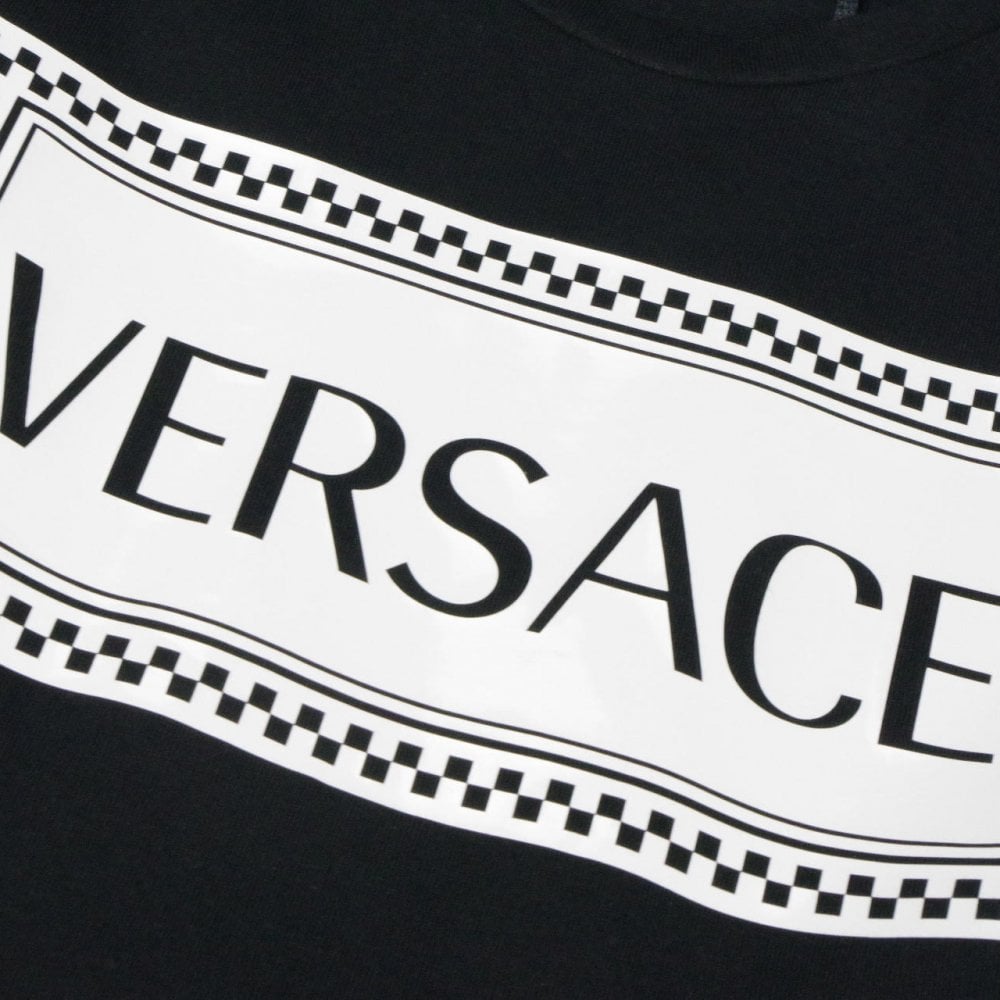 Versace Boys Logo T-shirt Black