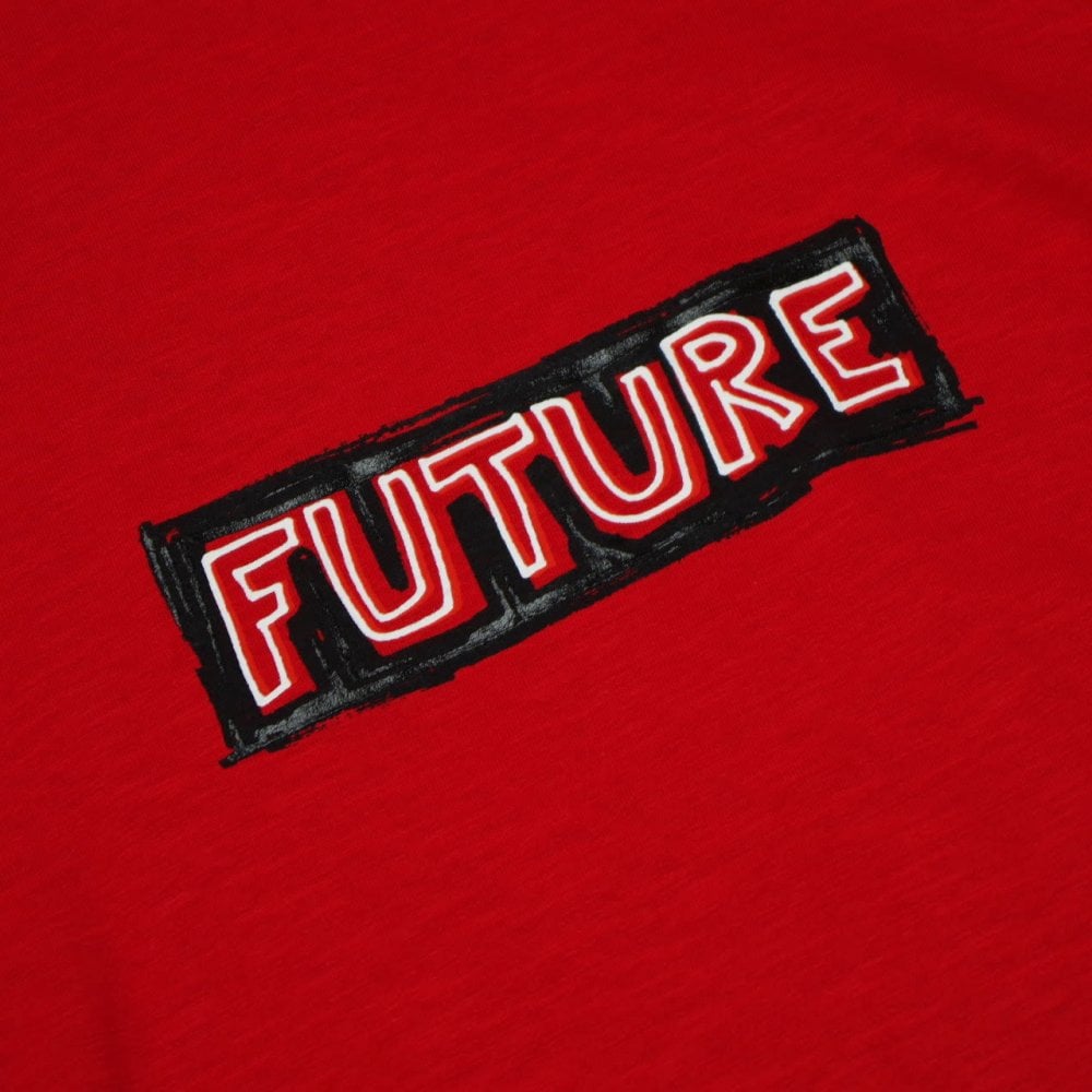 Neil Barrett Men&#39;s Future Print T-shirt Red