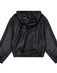 Versace Boys Logo Hooded Jacket Black