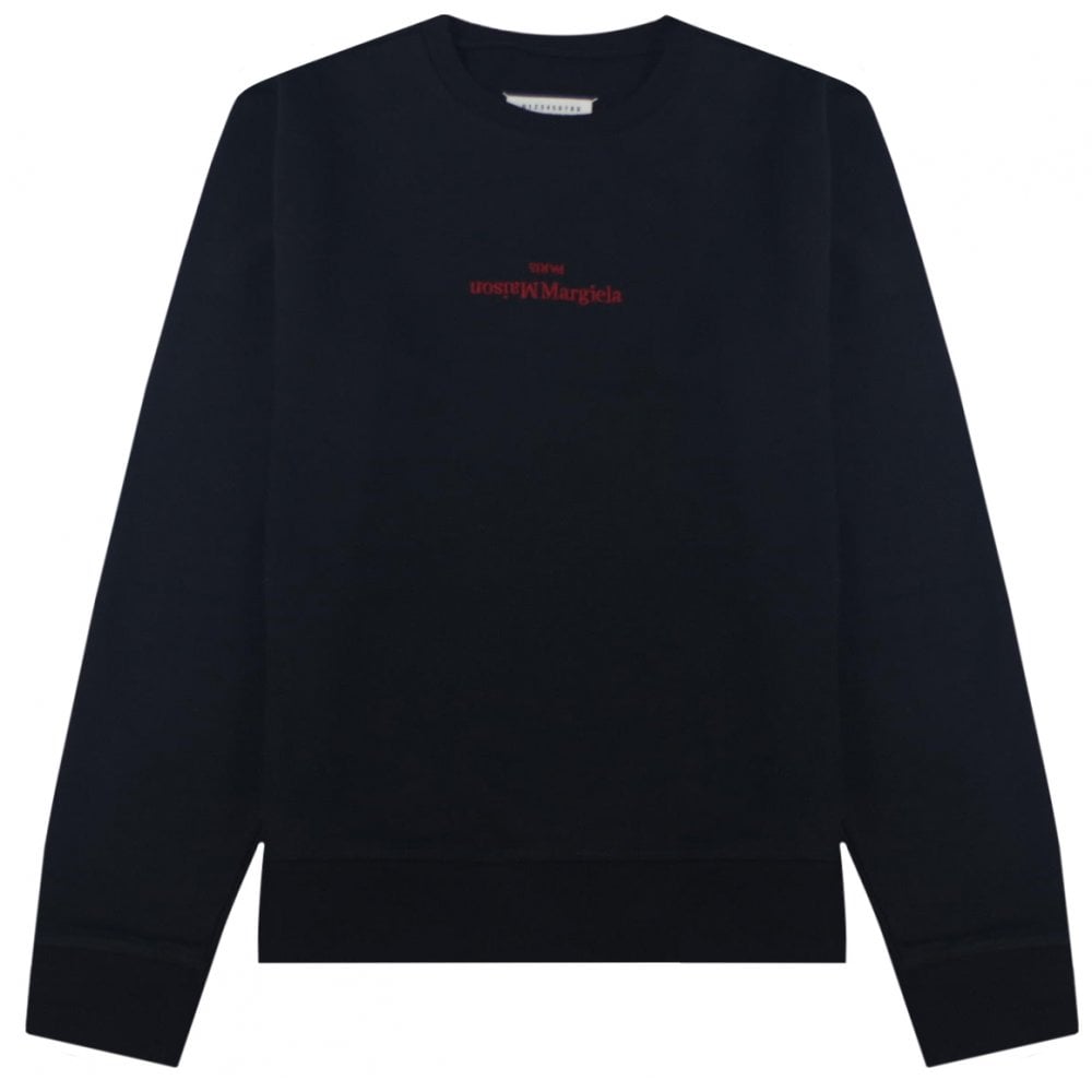Maison Margiela Men&#39;s Embroidered Sweater Black
