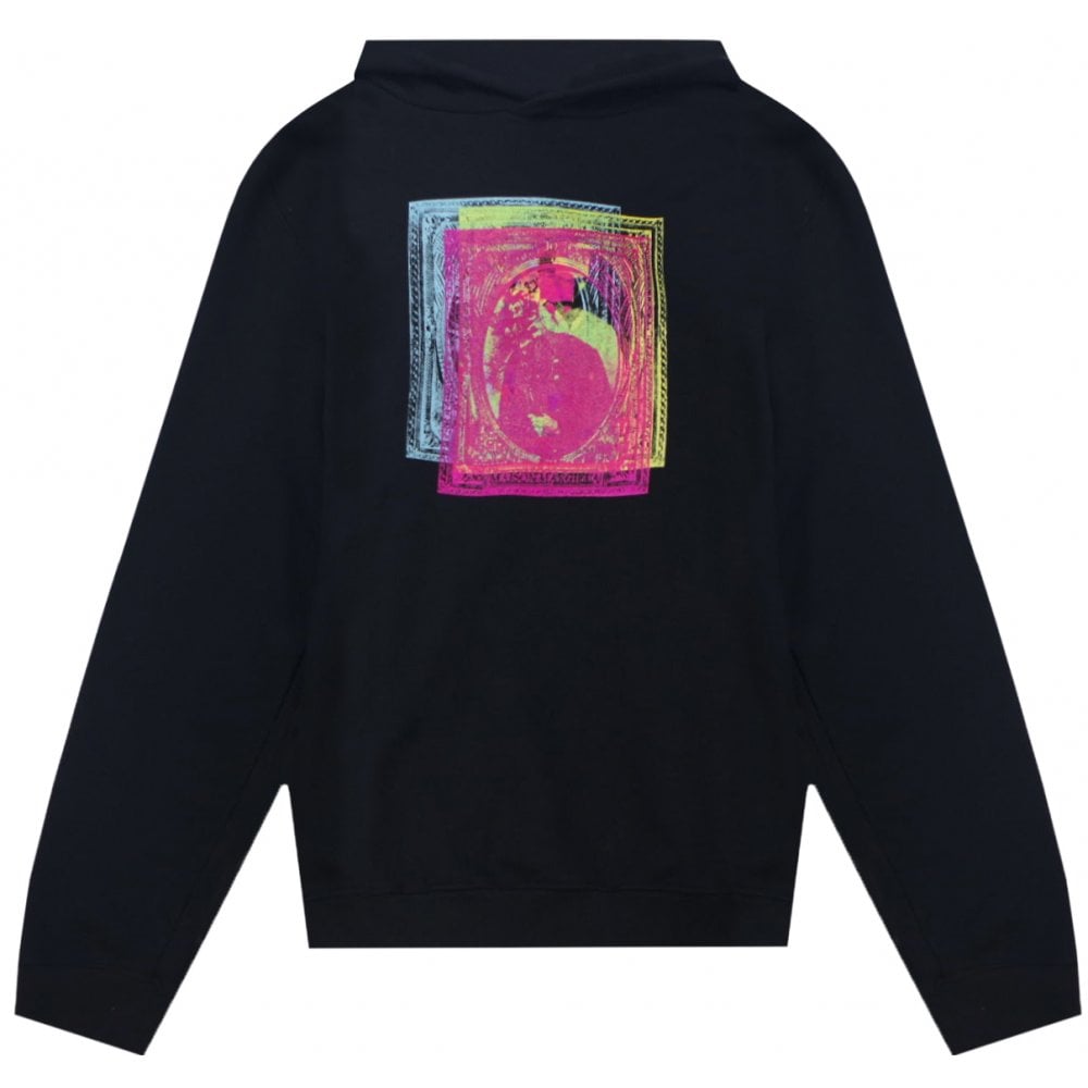 Maison Margiela Men&#39;s Graphic Hoodie Black