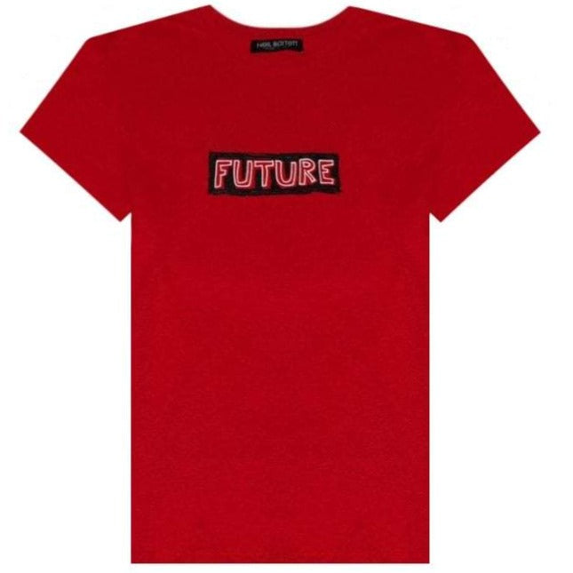 Neil Barrett Men&#39;s Future Print T-shirt Red