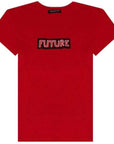 Neil Barrett Men's Future Print T-shirt Red