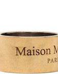 Maison Margiela Men's Engraved Logo Ring Gold