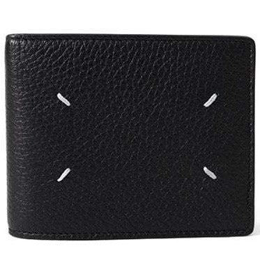 Maison Margiela Men&#39;s Leather Four Stitch Wallet Black