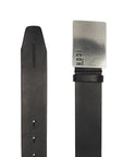 Dsquared2 Men's Icon Plaque Leather Belt Black