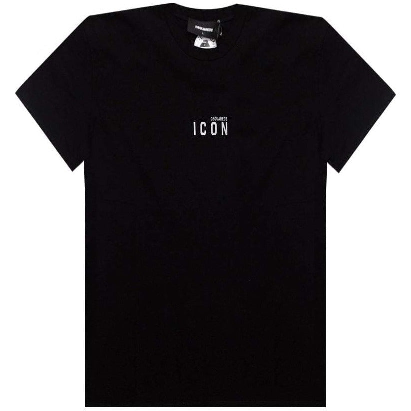 Dsquared2 Men&#39;s Mini ICON Print Cotton Jersey T-Shirt Black