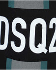 Dsquared2 Men's Cotton-Blend Jersey Stripe Track Pants Black