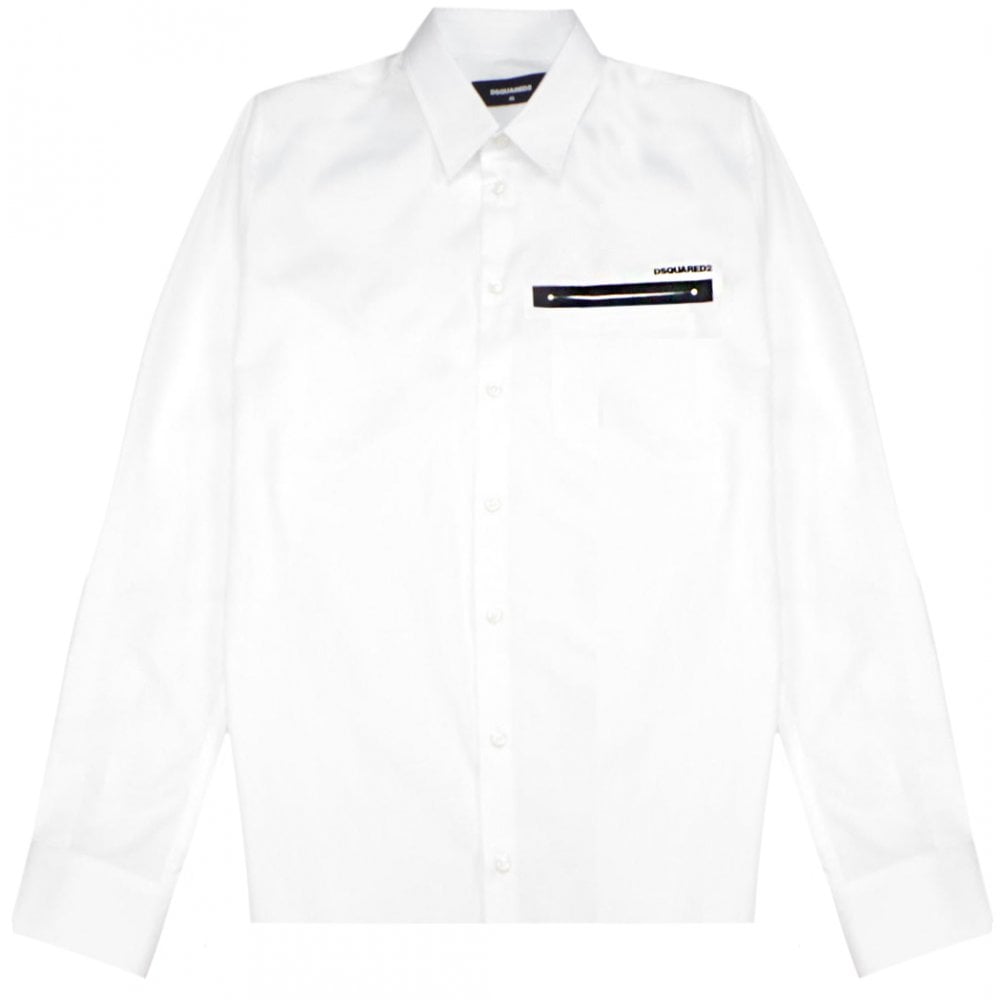 Dsquared2 Men&#39;s Pocket Shirt White