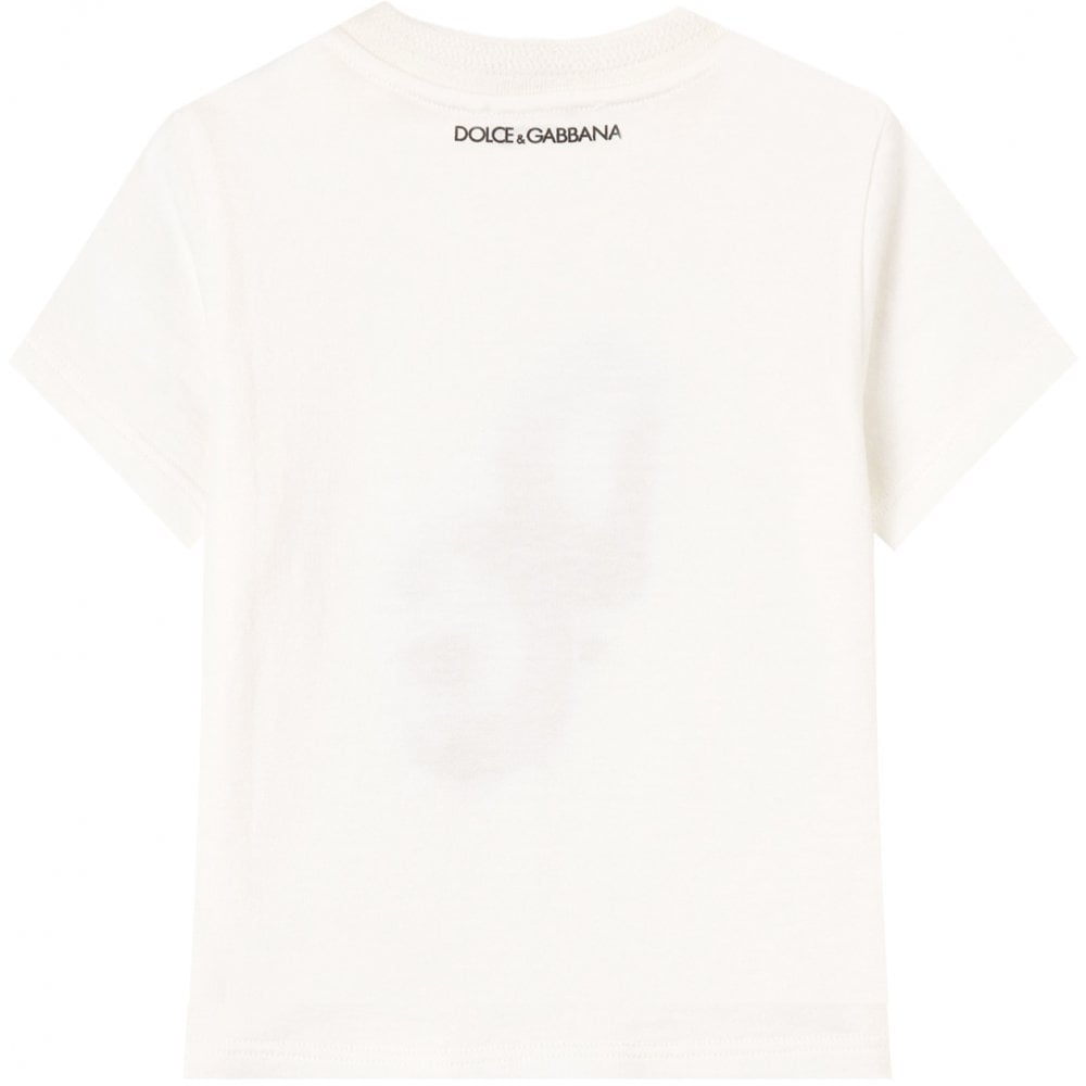 Dolce &amp; Gabbana Baby Boys Camouflage T-Shirt White