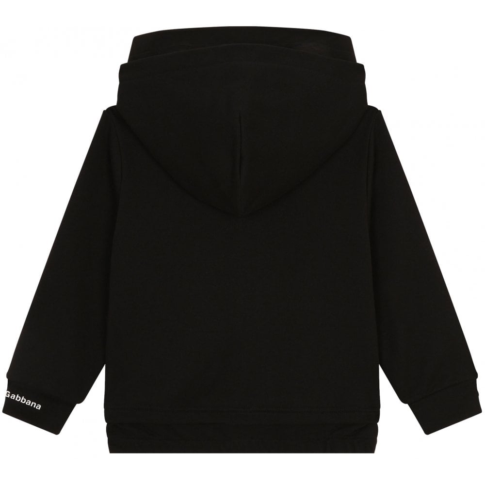 Dolce &amp; Gabbana Boys Cotton Hoodie Black