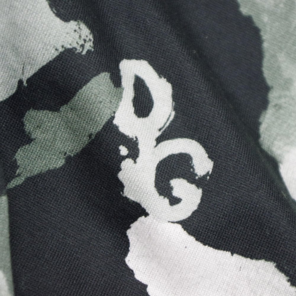 Dolce &amp; Gabbana Boys Camouflage Pocket T-Shirt Grey