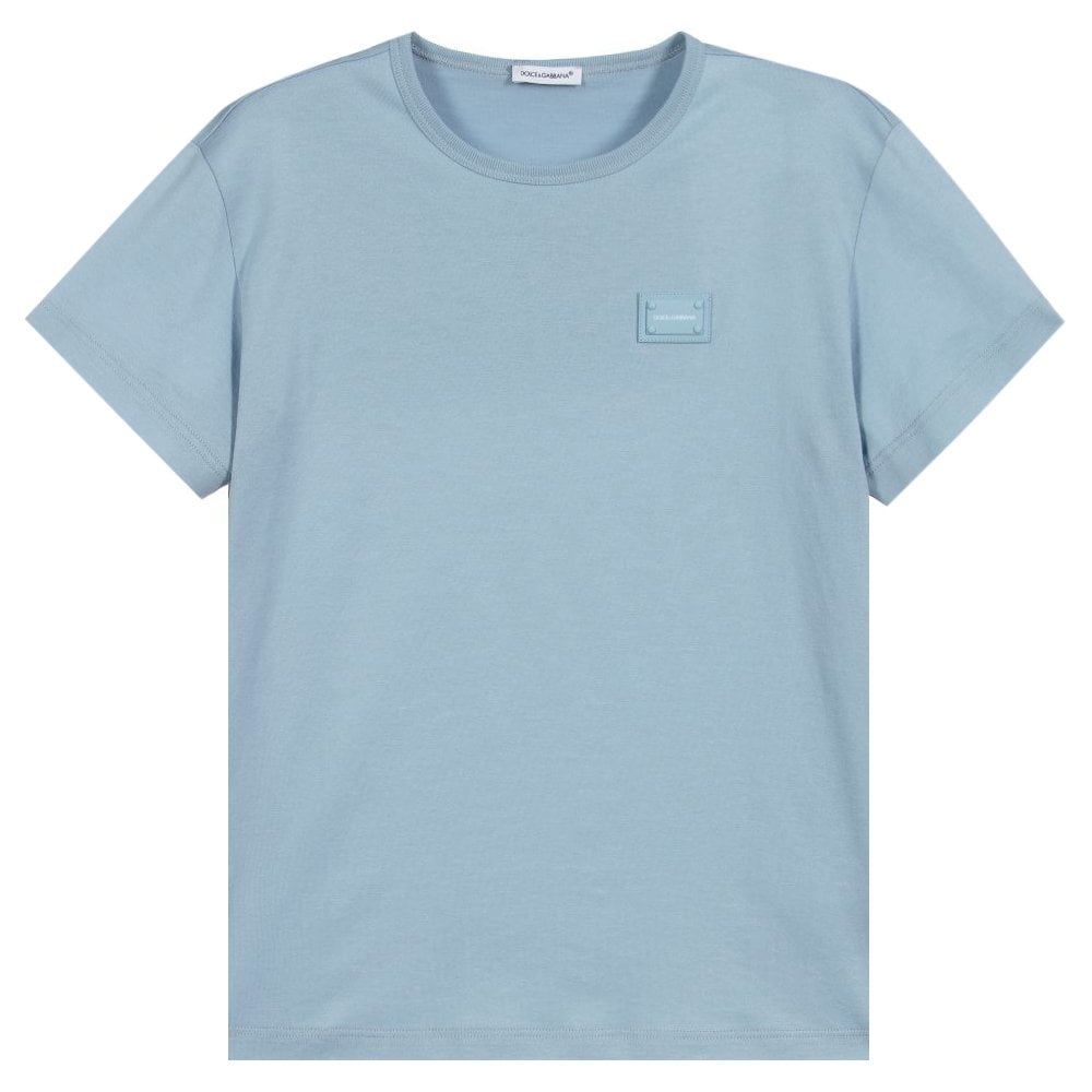 Dolce &amp; Gabbana Boys Cotton T-Shirt Blue