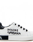 Dolce & Gabbana Boys Graphic Logo Print Trainer White