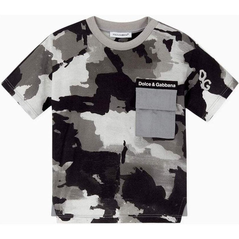 Dolce &amp; Gabbana Baby Boys Camouflage Pocket T-Shirt