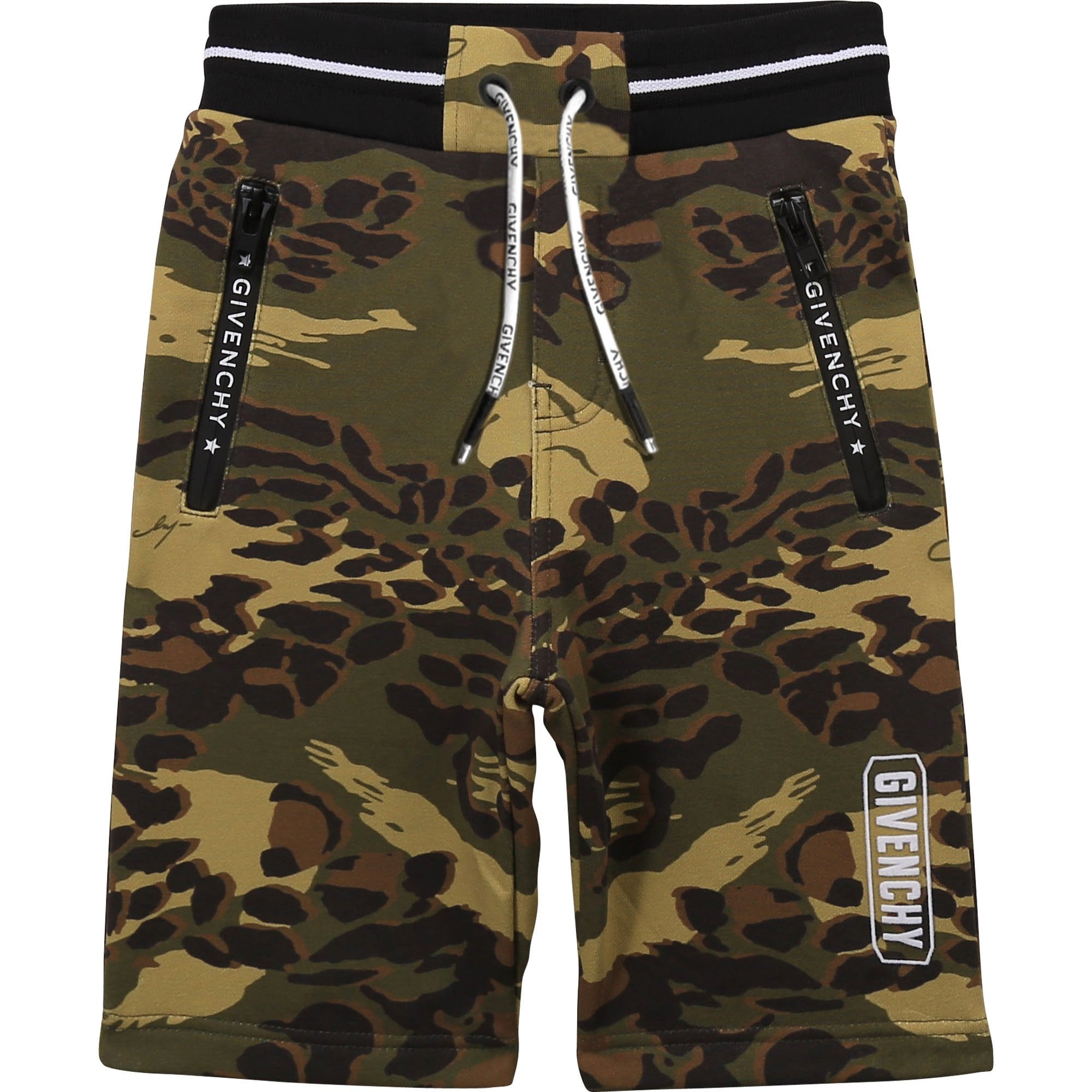 Givenchy Boys Logo Shorts Camo