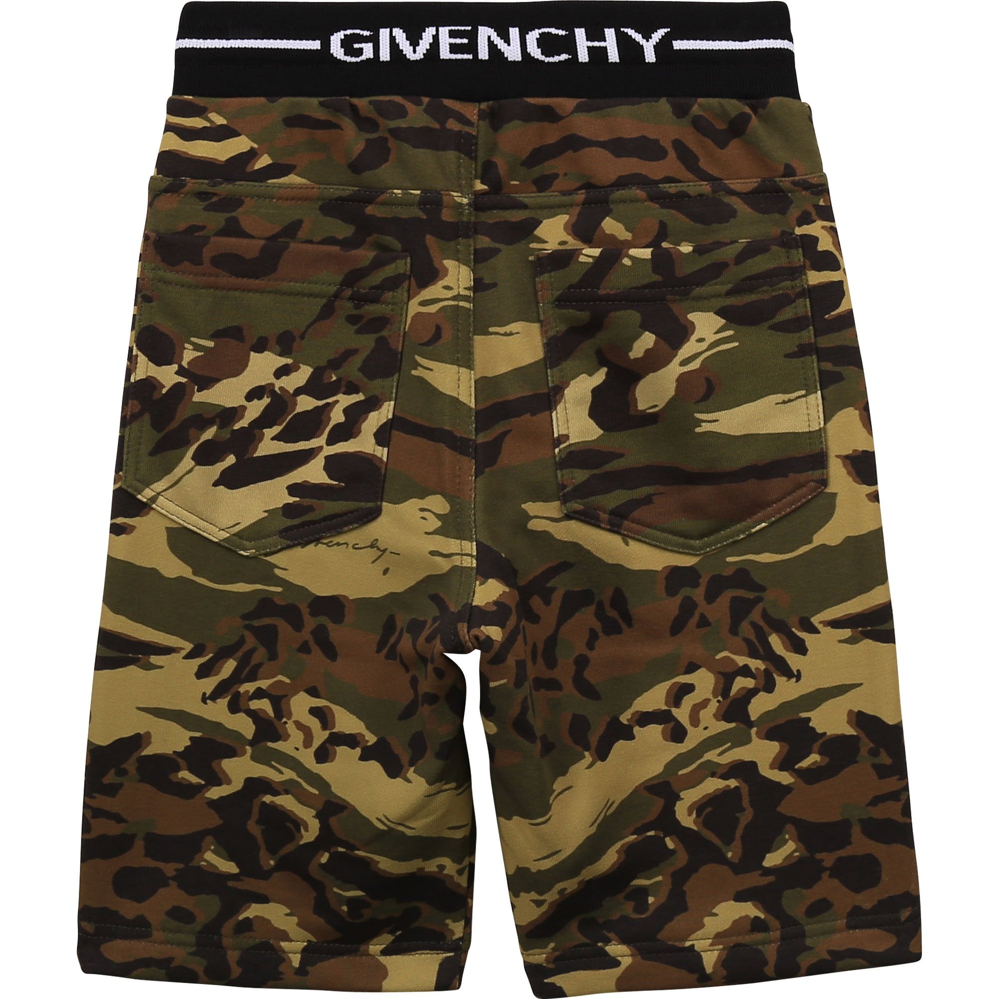 Givenchy Boys Logo Shorts Camo