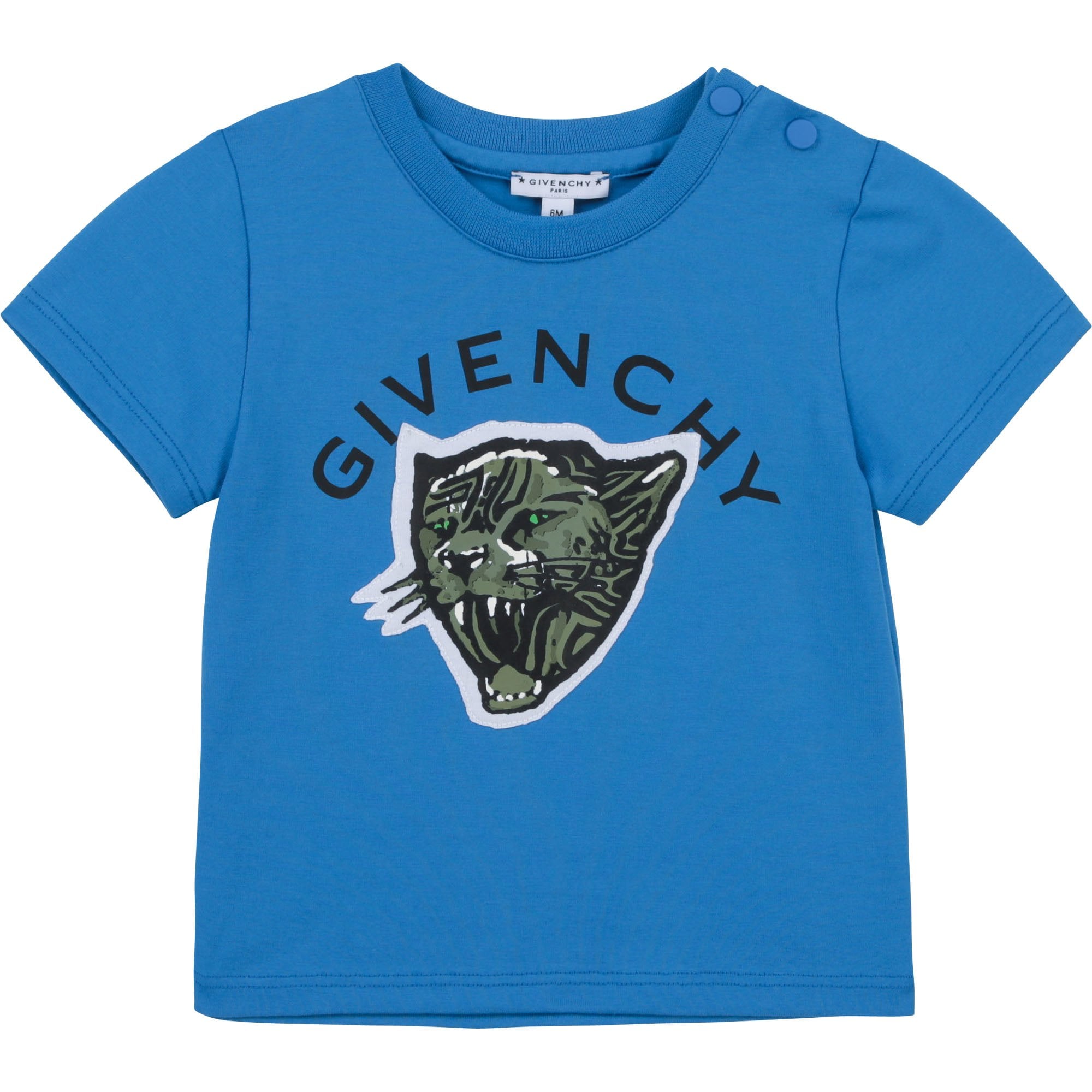 Givenchy Boys Tiger Logo T-shirt Blue