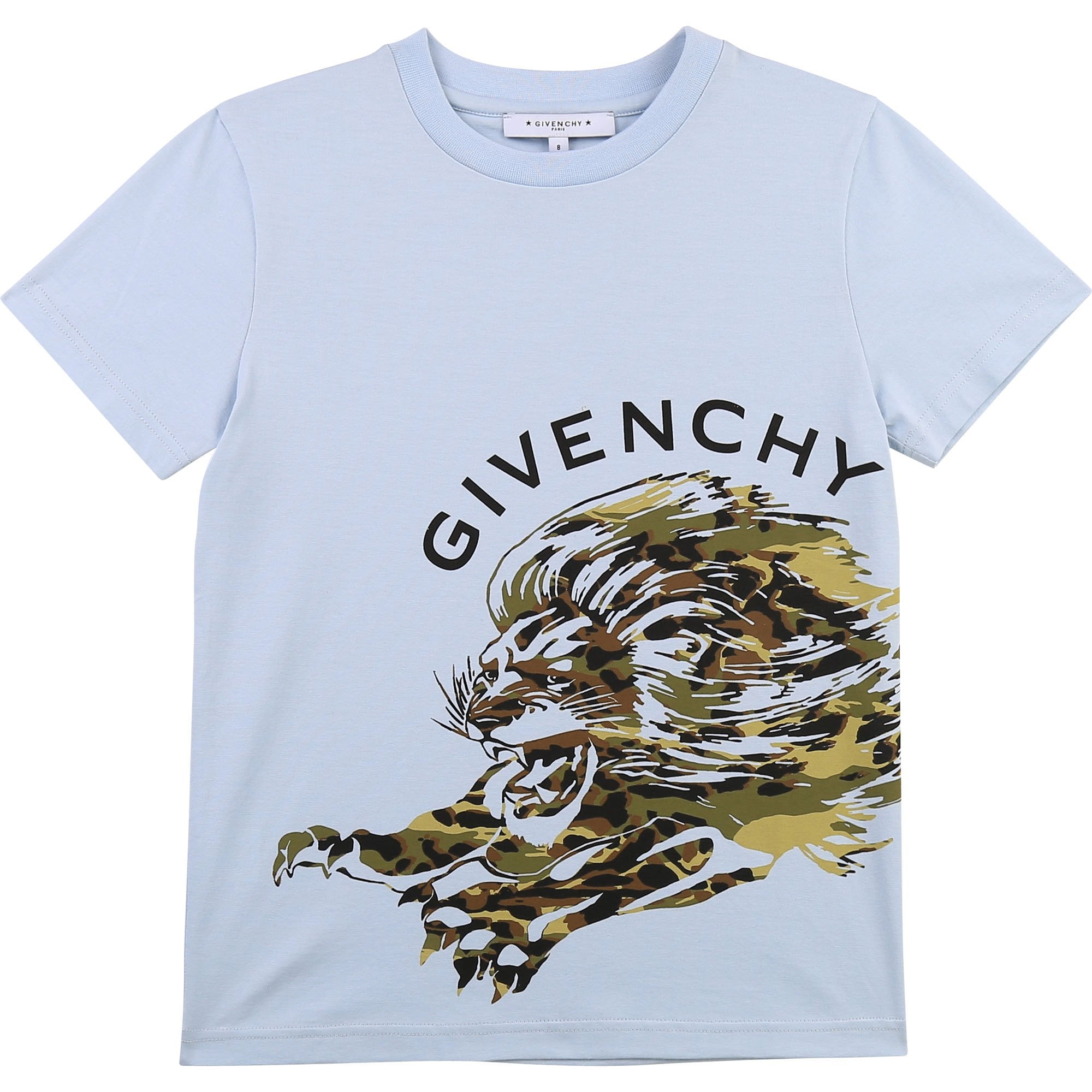 Givenchy Boys Logo Tiger T-Shirt Blue