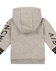 Givenchy Boys Cotton Hoodie Grey
