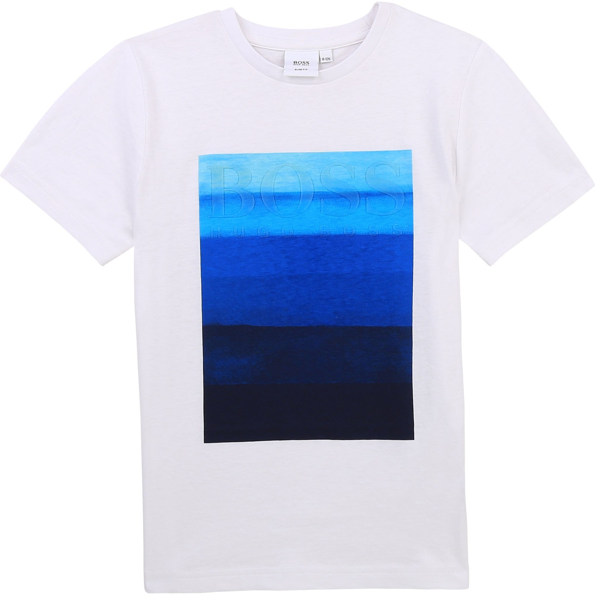 Hugo Boss Boys Graphic Print T-shirt White