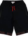 Hugo Boss Boys Logo Shorts Black