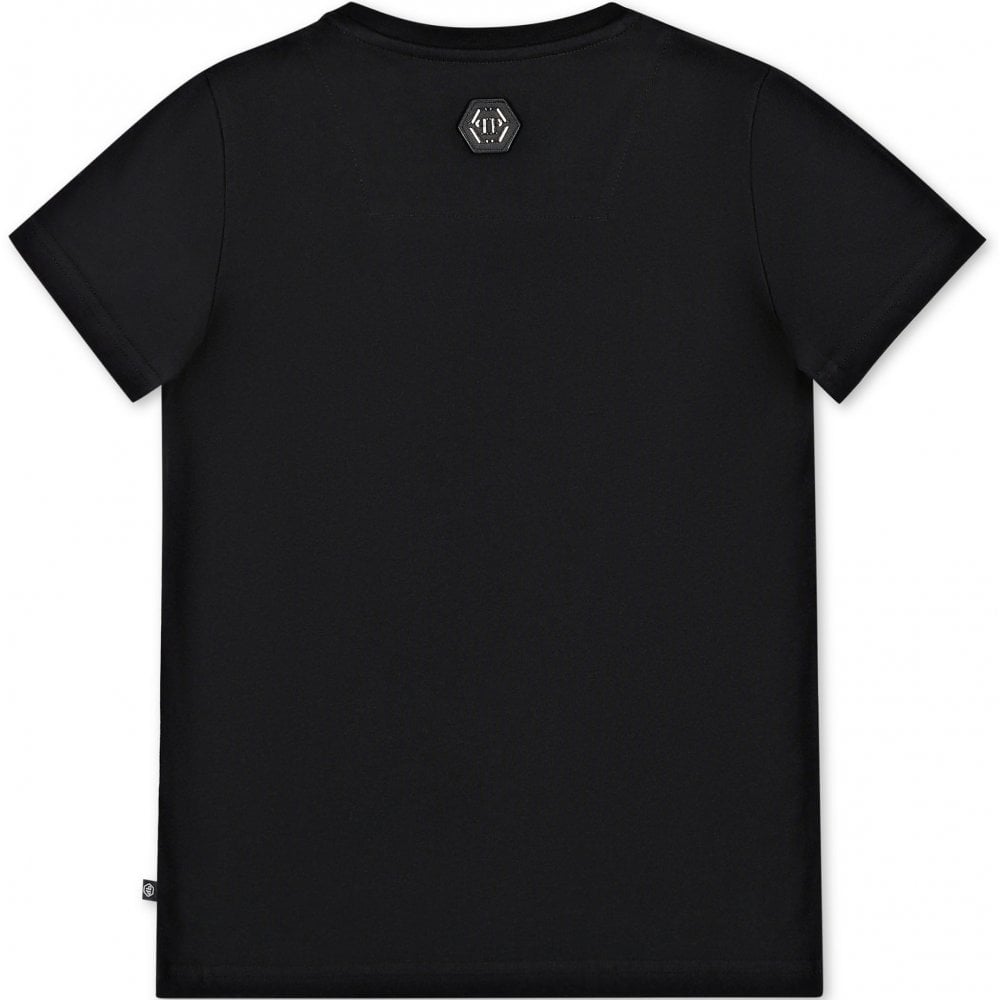 Philipp Plein Boy&#39;s Logo T-Shirt Black