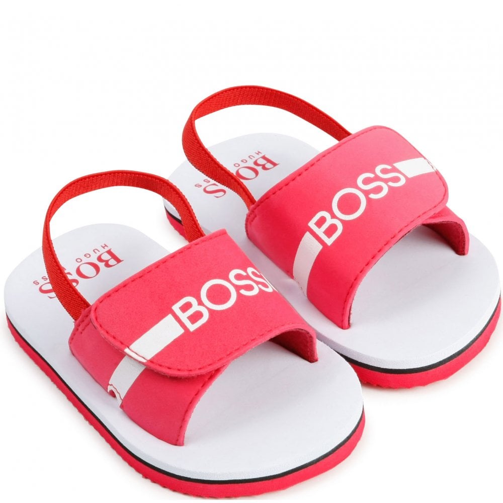 Hugo Boss Boys Sliders Red