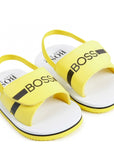 Hugo Boss Boys Sliders Yellow
