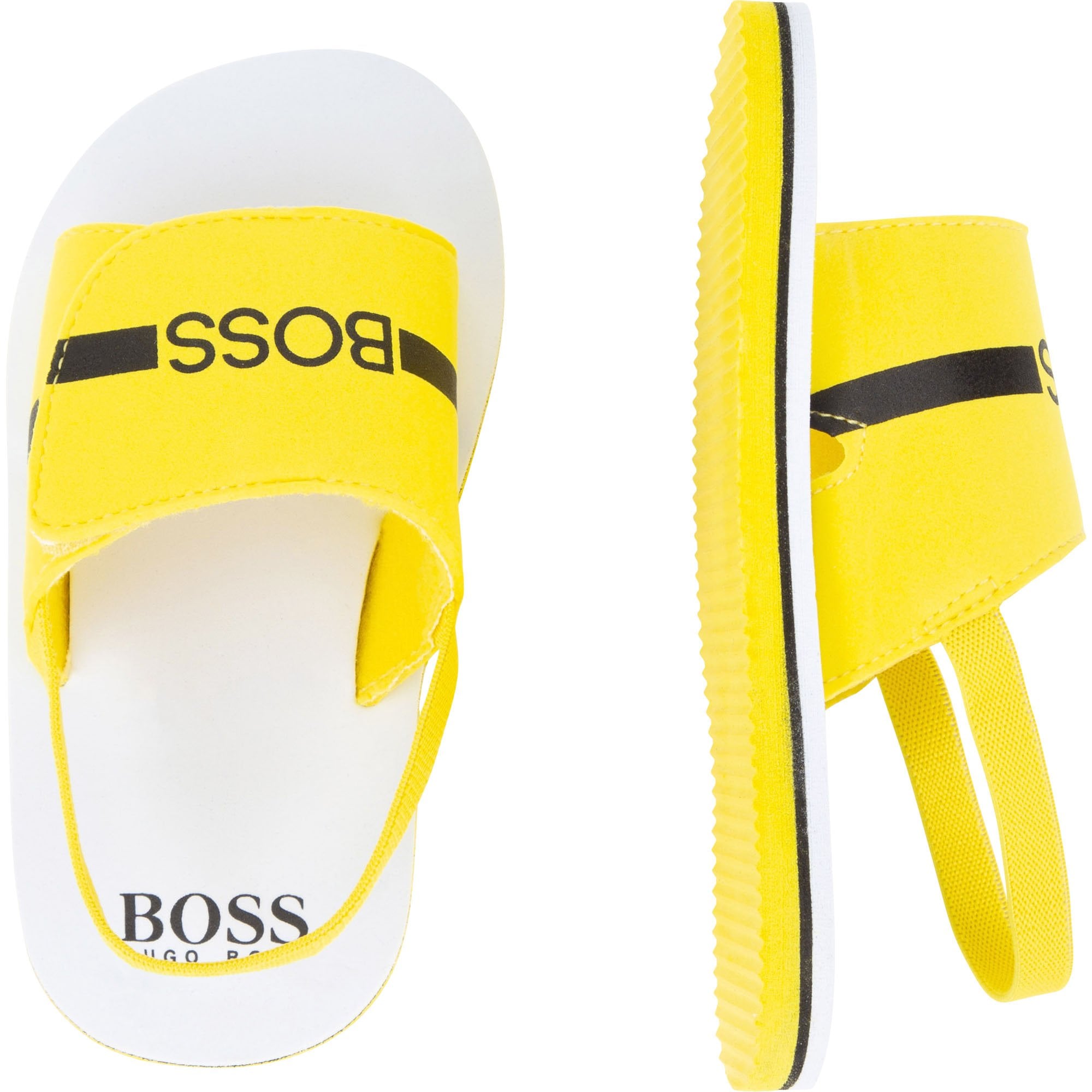 Hugo Boss Boys Sliders Yellow