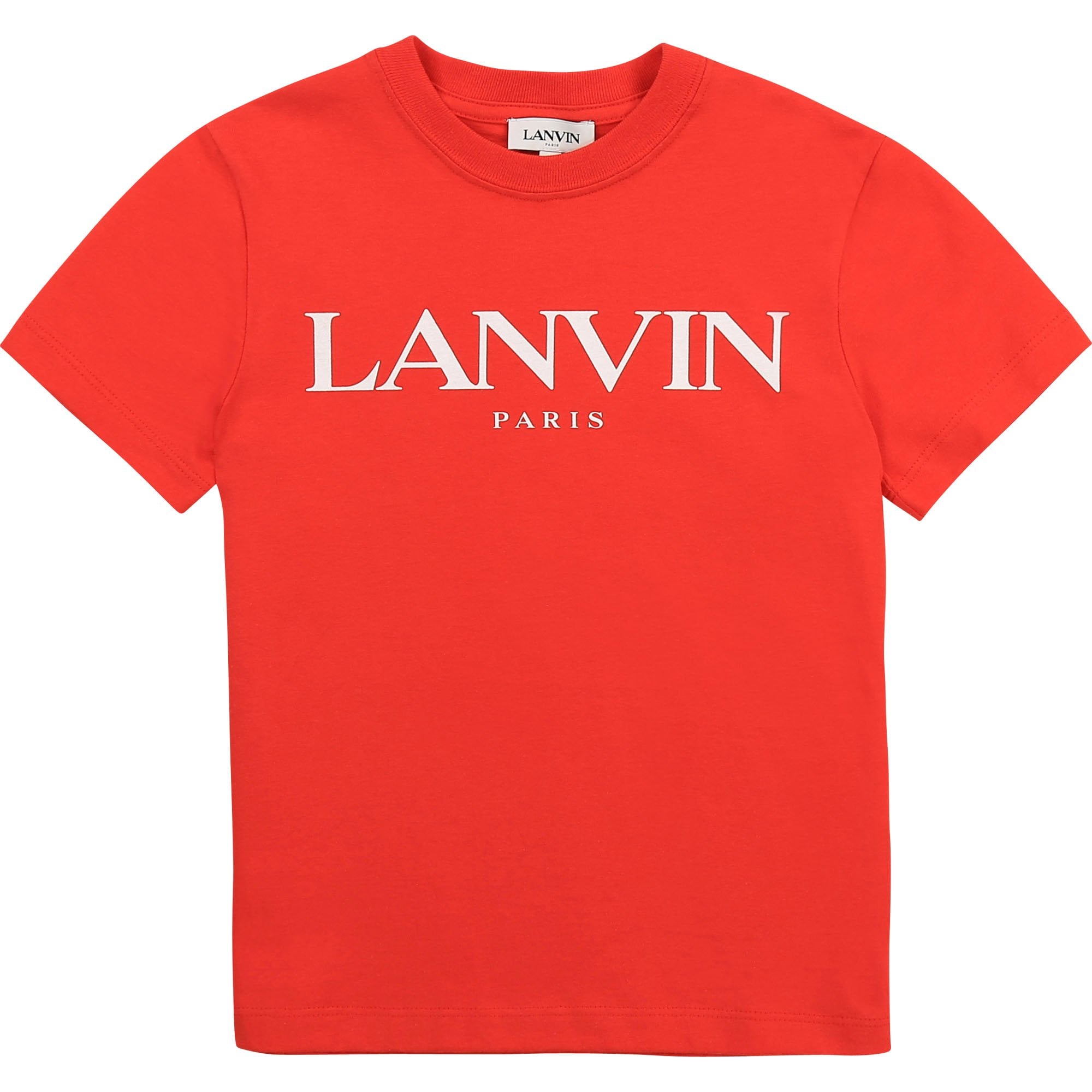 Lanvin Boys Logo T-shirt Red